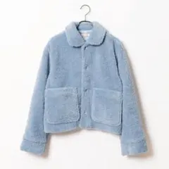 【Poika】ボアコート 水色