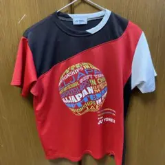 YONEX テニス Tシャツ Sサイズ レッド/ブラック/ホワイト
