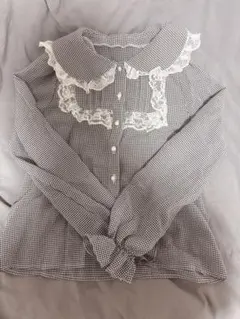 Ank Rouge チェックブラウス