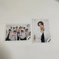 目黒蓮 SnowMan 集合 公式生写真 2枚セット ミニフォト 2019
