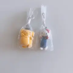 サンリオキャラクターズ　ミニチュアチャーム　ハローキティ＆ポムポムプリン