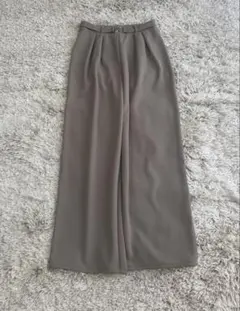 H&M グレージュ ワイドパンツ イージーパンツ