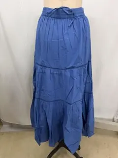 新品　FREAK'S STORE フレアロングスカート 青 フリーサイズ