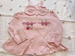 クーラクール うさ耳いちご パーカー 100cm