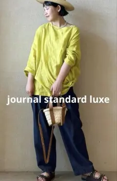 ◆値下げjournal standard luxeエアリネンボートネックブラウスのサムネイル