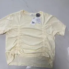 LOWRYS FARM ギャザー入り Tシャツ F クリーム