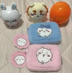 ちいかわ ミニポーチモモンガ、シーサーぬいぐるみセット