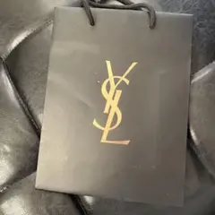 YSL ロゴ入り黒紙袋