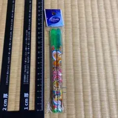 チップとデール　ディズニーキラキラグリッターペン2本入り　ボールペン　ブルー　緑