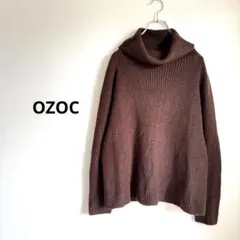 OZOC オゾック タートルネック ニットセーター ブラウン サイズ38