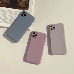 ☆即発送☆iPhoneケース　12pro かわいい　韓国　おしゃれ　くすみカラー