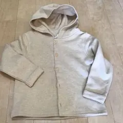 H&M フード付きパーカー ベージュ 110/116