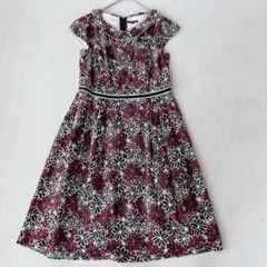 美品✨TOCCA トッカ　ワンピース　ドレス　花柄　刺繍　　ブラック　XL相当