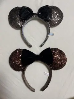 ★値下げ中★【美品】2個セット ミニー カチューシャ スパンコール