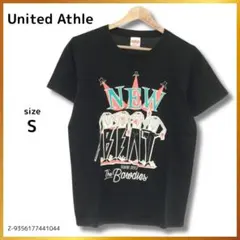 United Athle Tシャツ トップス 半袖 ブラック プリント S