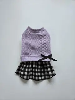 犬服ハンドメイド　Sサイズ　635 タンクワンピース