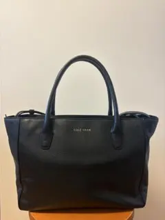 COLE HAAN 2way バッグ 本革 黒 black