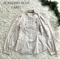 BURBERRY BLUE LABEL ノバチェック ブラウス ピンク 制服 - メルカリ