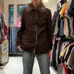 美品　モッズコート　ブラック　ファー　ミリタリー　archive high quality military mods coat / black（ハイクオリティ