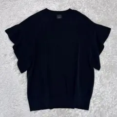 Spick&Span COOLフレアフレンチスリーブプルオーバー ブラックのサムネイル