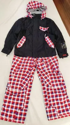 SLQ キッズ スノーボード スキー ウェア チェック