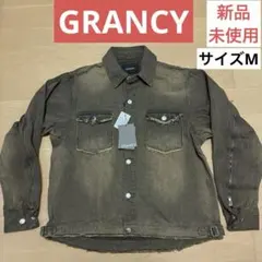 新品未使用　【GRANCY】ジップデザイン デニムジャケット　ブラウン　M