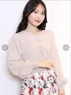 ◉最終値下げ◉MERCURYDUO ロングスリーブミニシャギーニットカーディガン