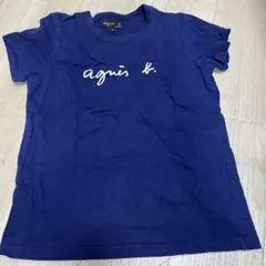 agnès b. ロゴTシャツ ネイビー