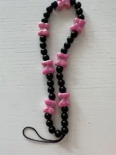 リボンの携帯ストラップ