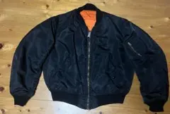 希少❗️90s alpha MA-1フライトジャケットusa製　ブラック