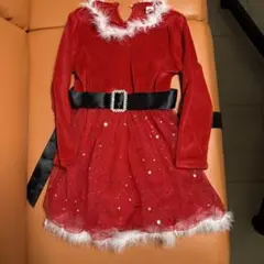 サンタ風ドレス サイズ130 サンタクロース