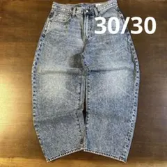 GAP スーパーバギー デニム Aライン ブルー 30/30