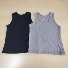 150サイズ 2枚セット★タンクトップ 2色セット 黒 グレー