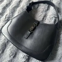 美品 GUCCI ワンショルダーバッグ オールレザー ブラック ジャッキー 黒