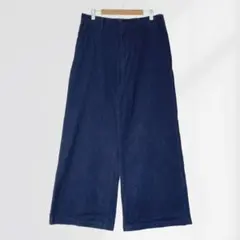 UNIQLO ワイドトラウザージーンズ　ネイビー　XL