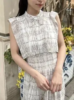 SNIDEL スナイデル Sustainableフリルワンピース 2