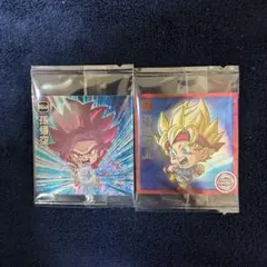 ドラゴンボール 超戦士 シールウエハース　UGR 孫悟空　N孫悟空jr.