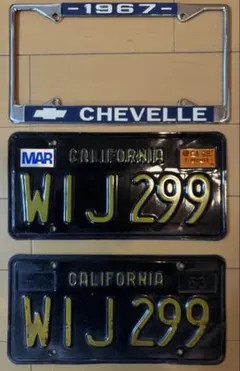 アルファロメオ California ナンバープレート 2枚セット - メルカリ