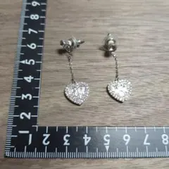 スワロフスキー ネックレス シルバーカラー クリスタル ハート