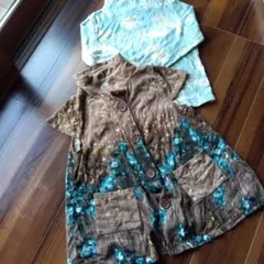 花柄ショートジャケット