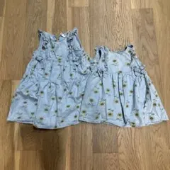 SLAP SLIPノースリーブ ワンピース 110 90cm 2着セット