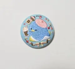 サンリオキャラクターズ 刺繍缶バッジつきビスケット3 タキシードサム