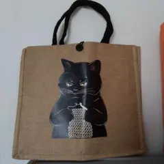 黒猫イラスト トートバッグ