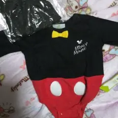 ディズニー♡ミッキーの可愛いロンパース(帽子付き)♡新品♡70〜80♡着ぐるみ