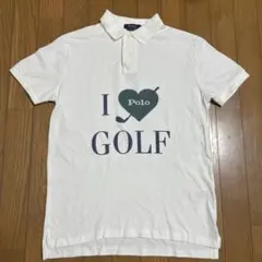 ポロラルフローレン　ポロシャツ　メンズ　SP ホワイト×プリント