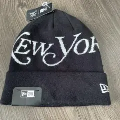 ニューエラ NEWERA ビーニー ニット帽 newyork ブラック