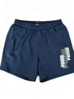PUMA プーマ キッズ ハーフパンツ 140 ネイビー ロゴ