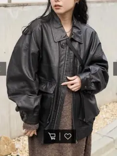 FREAK'S STORE フェイクレザーブルゾン