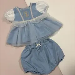 バースデイcottoli ベビードレス ディズニー シンデレラ プリンセス 80