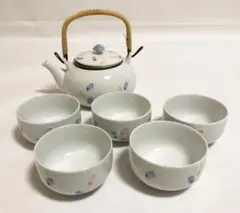 ⭐︎水玉が可愛い⭐︎有田焼 急須＆茶碗 5個セット